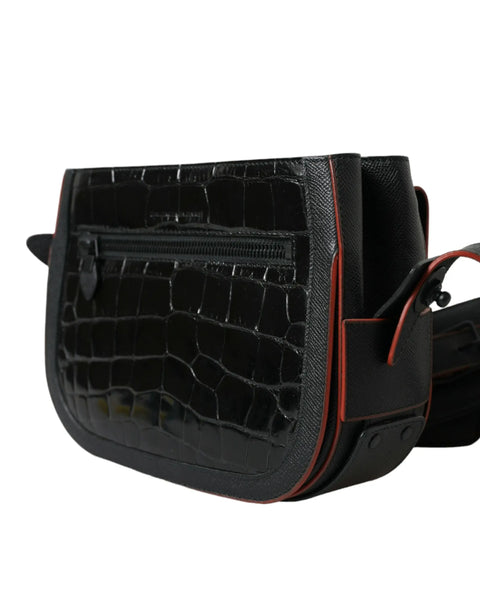 Black Exotic Leather Shoulder Crossbody Camera Bag Balenciaga