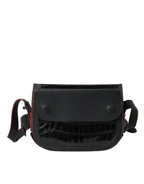 Black Exotic Leather Shoulder Crossbody Camera Bag Balenciaga