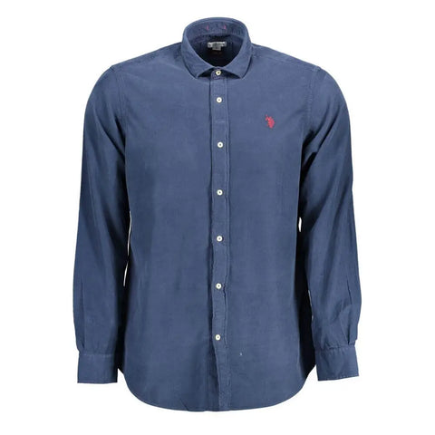 Blue Cotton Men Shirt U.S. POLO ASSN.