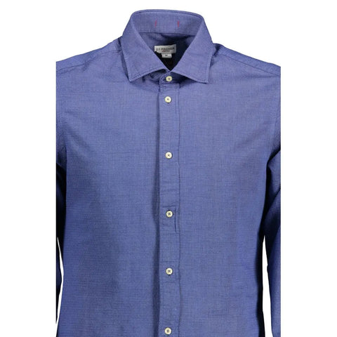 Blue Cotton Men Shirt U.S. POLO ASSN.
