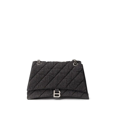 Black Fabric And Leather Shoulder Bag Balenciaga