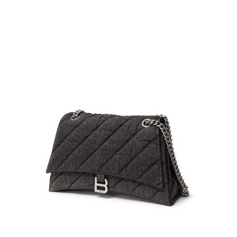Black Fabric And Leather Shoulder Bag Balenciaga