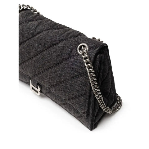Black Fabric And Leather Shoulder Bag Balenciaga