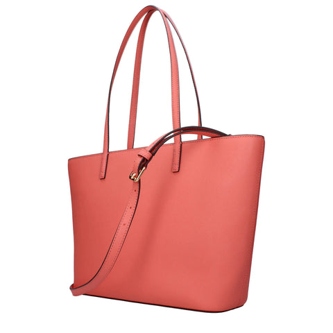 Pink Leather Shoulder Bags Tory Burch