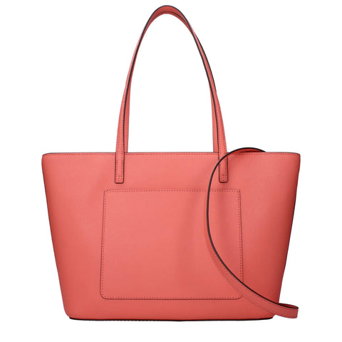 Pink Leather Shoulder Bags Tory Burch