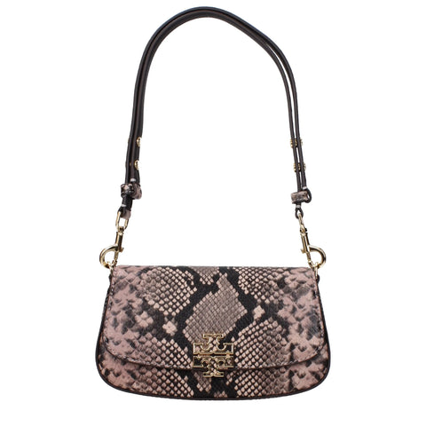 Pink Leather Shoulder Bags Tory Burch