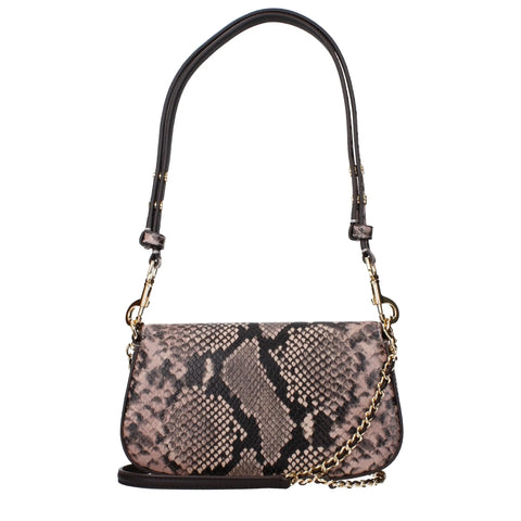 Pink Leather Shoulder Bags Tory Burch