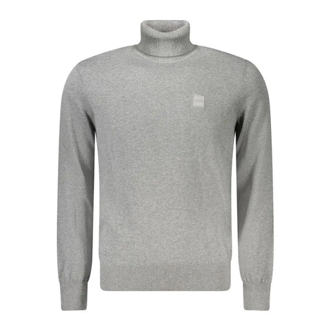 Gray Cotton Sweater Hugo Boss