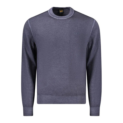 Blue Wool Sweater Hugo Boss